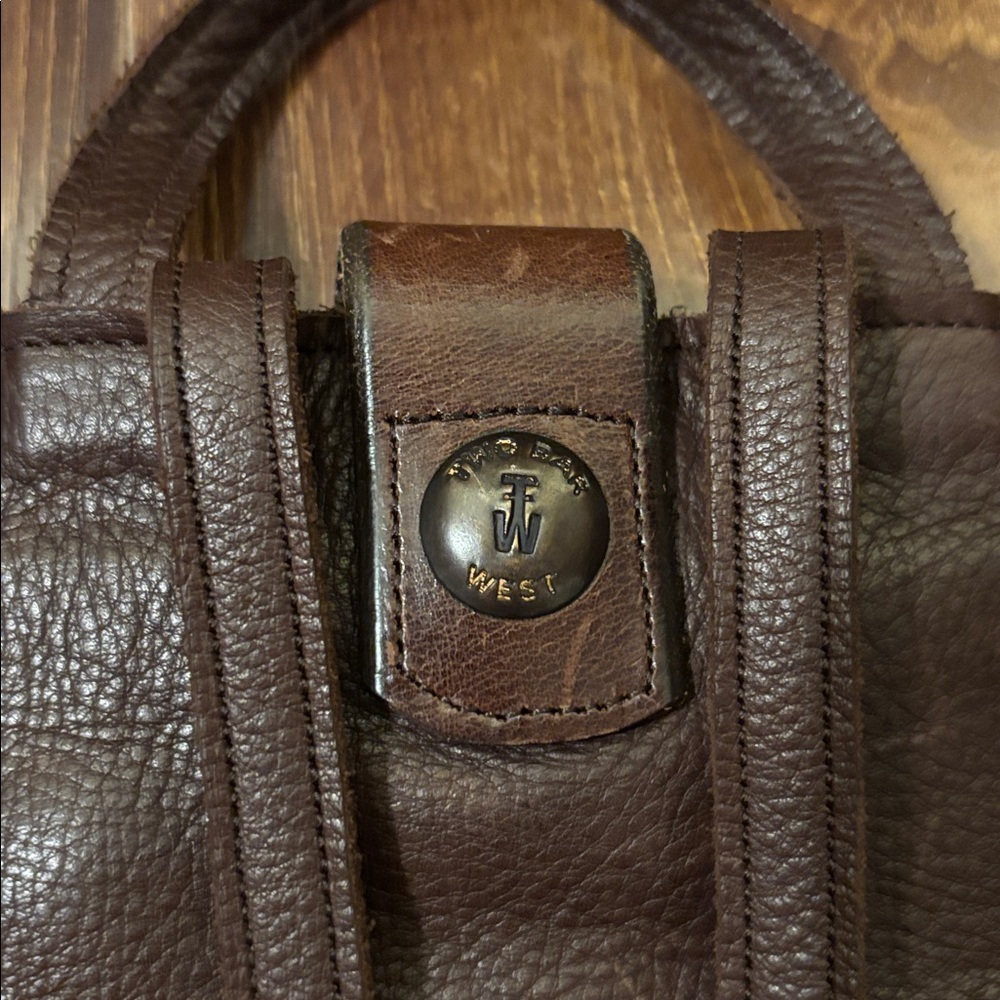 McFadin Made in Texas Cowhide Leather Purse/ Tote Bag. Stacie & Laurie McFadin. - Picture 5 of 12